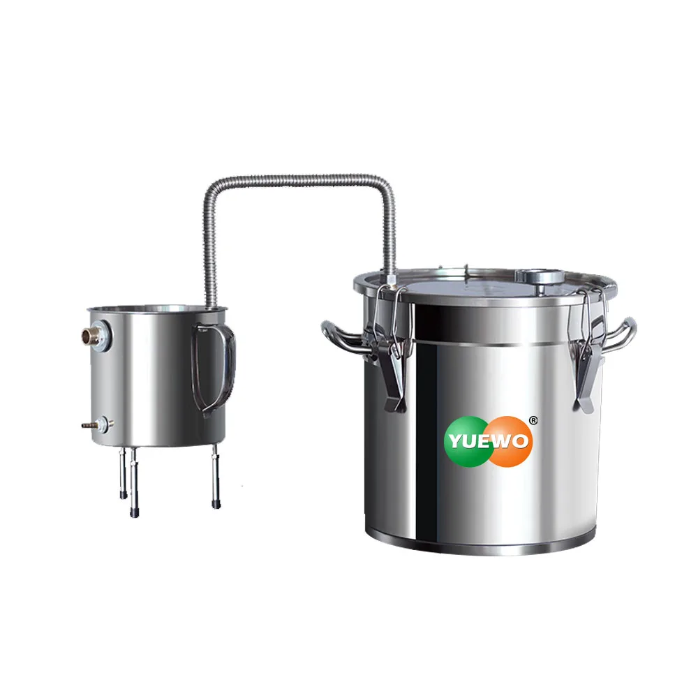 YUEWO 12-50L Самогонный аппарат из нержавеющей стали дистиллятор небольшой немедный дистиллированный ликер чистая роса бренди