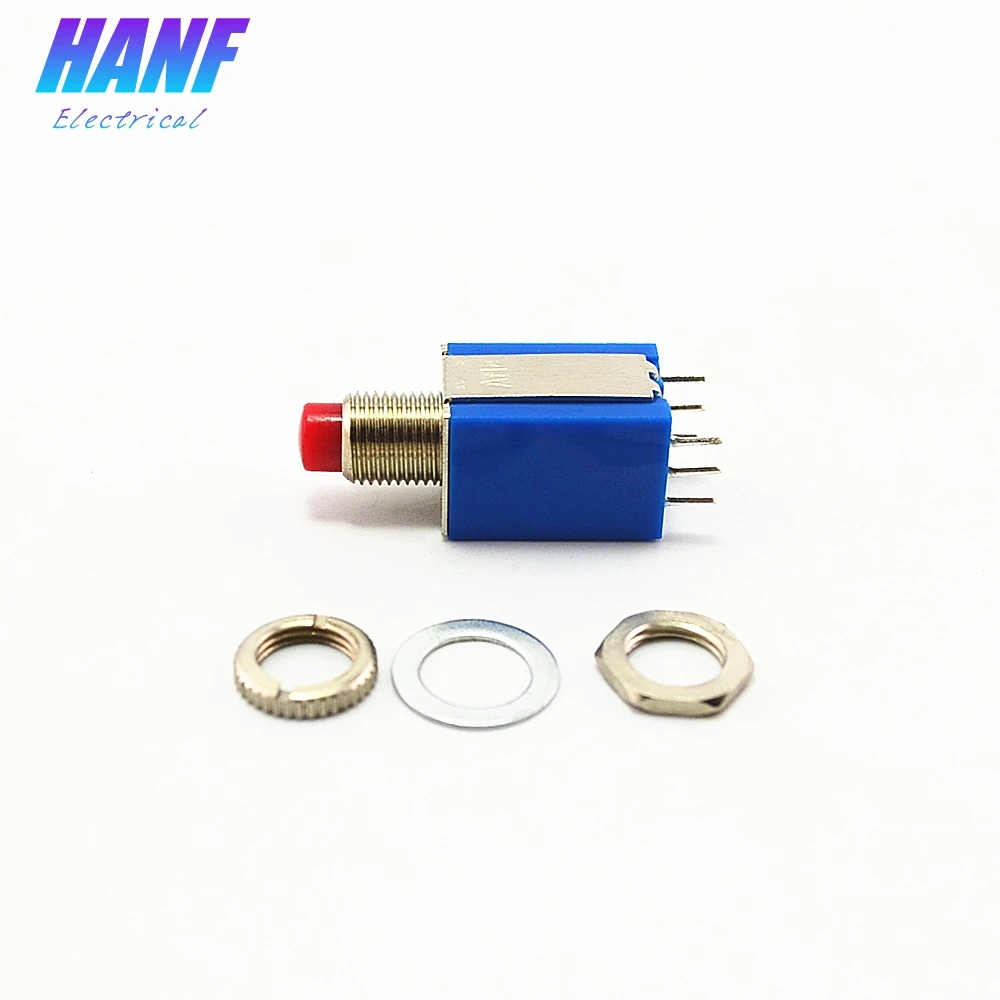 1 шт. 8 мм Мгновенный кнопочный переключатель 2NO2NC самовозвратный 1А/250В DPDT 6pin