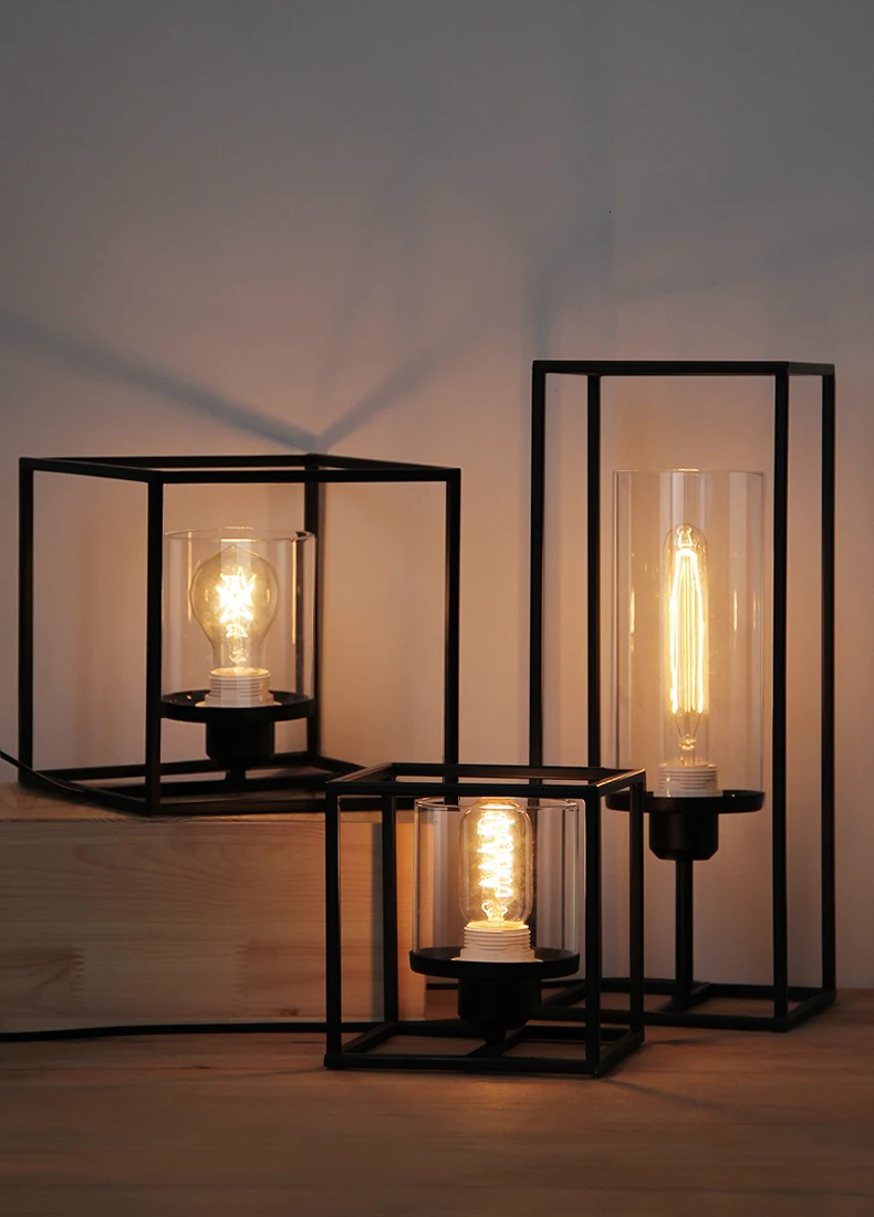 Minimalist Black Table Lamp Desk For Living Room abajour | Лампы и освещение