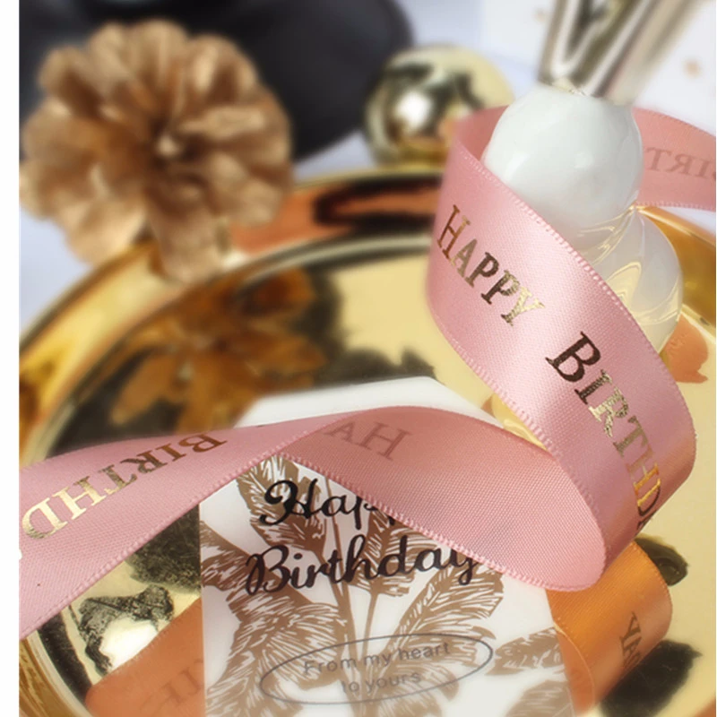 Шелковая лента для упаковки тортов 25 ярдов 19 мм ширина сатиновая Упаковка