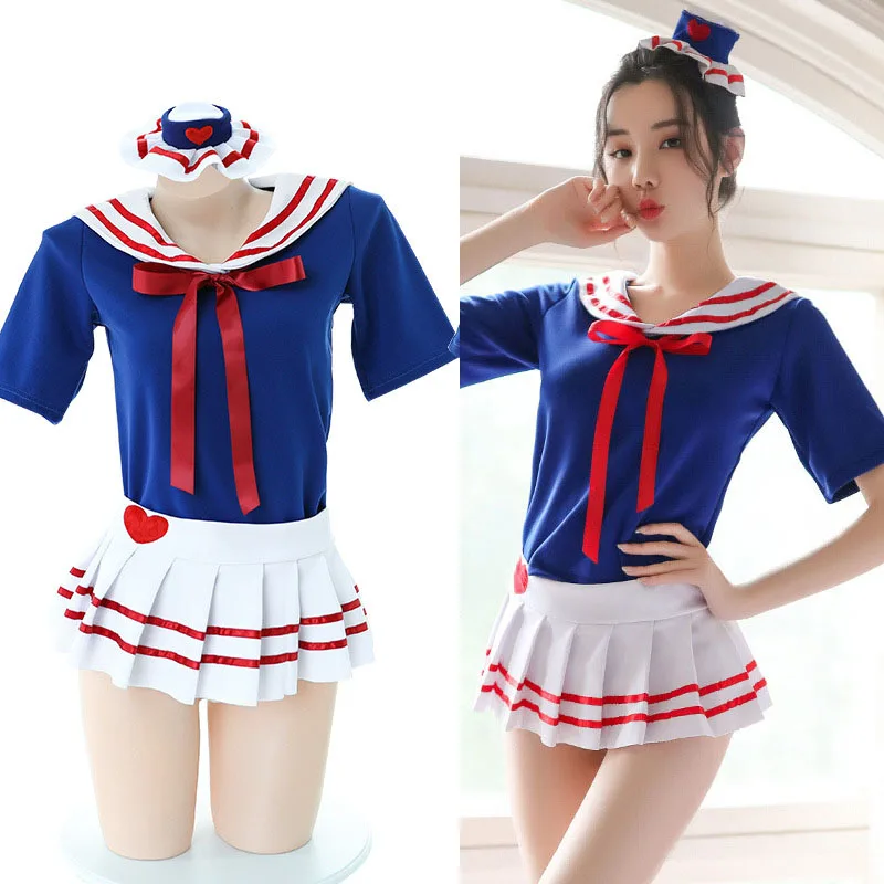 Соблазнительное милое японское матросское соблазнительное белье Эротический