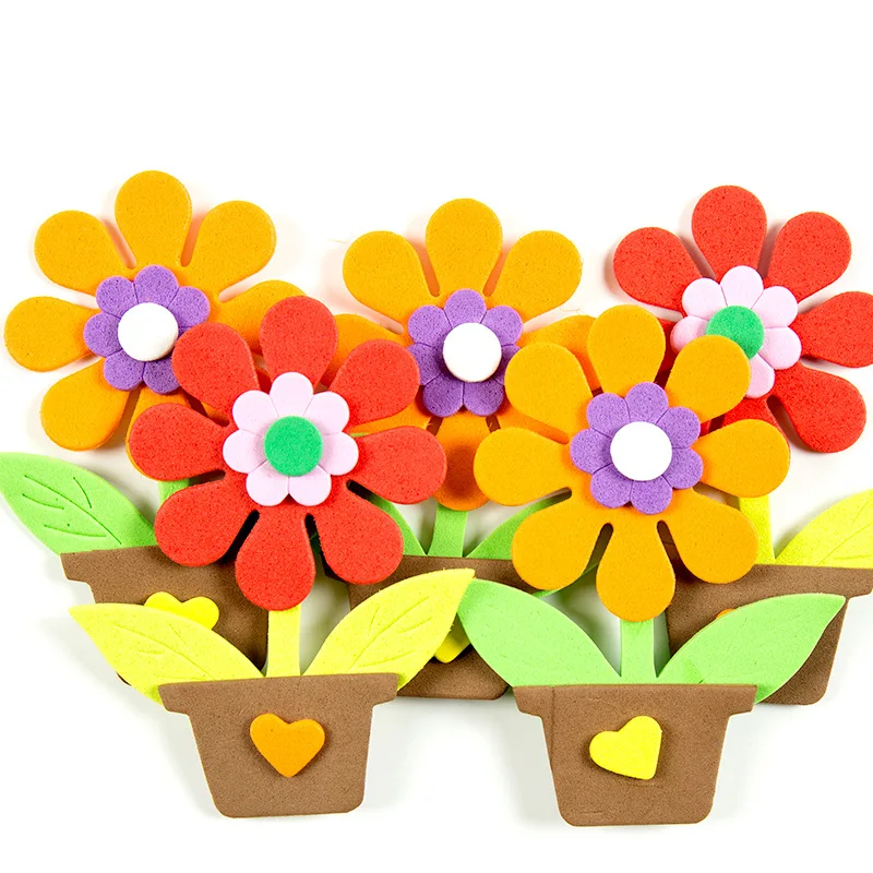Marco de foto de dibujos animados 3D hecho a mano para ni&ntilde;os, Material EVA, juguetes de paquete para decoraci&oacute;n del hogar, artesan&iacute;as y artes ZLL-0