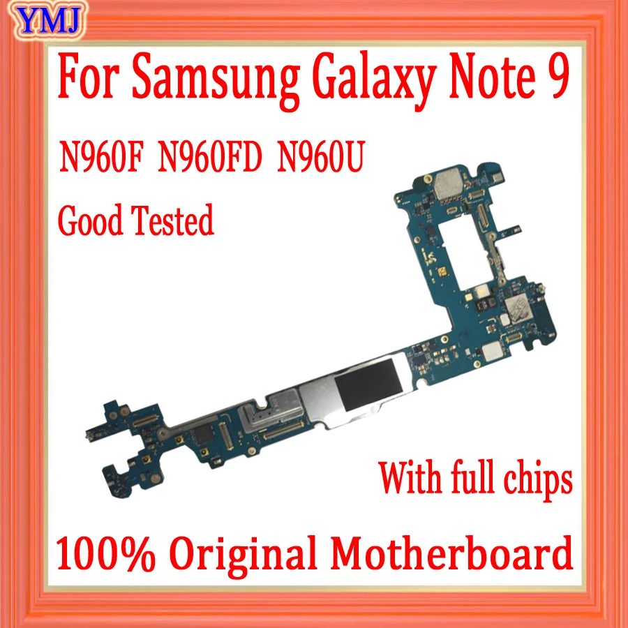 

Оригинальная разблокированная материнская плата для Samsung Galaxy Note 9 N960F N960FD N960U для Galaxy Note 9 N960U логическая плата 128 ГБ 100% протестированная