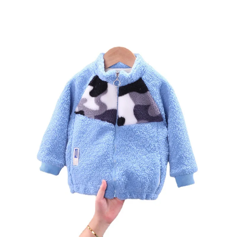 Детская зимняя куртка на молнии с воротником стойкой|Куртки и пальто| |