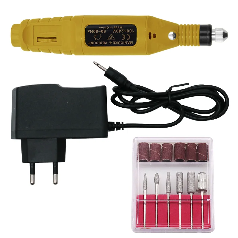 Taladro eléctrico de molienda USB, removedor de cutículas, afilador de brocas de molienda de Gel y Micro herramienta de molienda