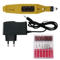 electric usb grinding drill cuticle remover gel grinding drill bit milling sharpener and micro grinding tool