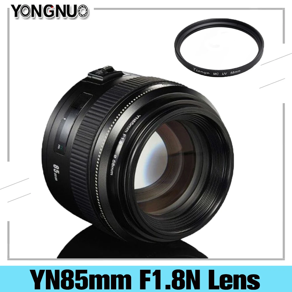

YONGNUO YN85mm F1.8N Auto Focus Full frame Lens Medium Telephoto Prime Fixed Focus Lens for Nikon D810 D750 D850 D7100 D3200