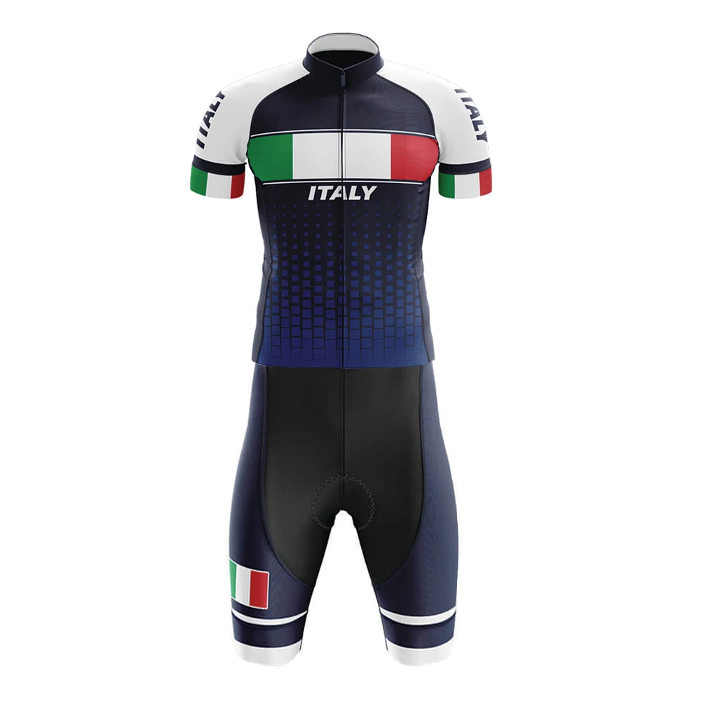 Итальянский костюм для триатлона велосипедный комплект из Джерси мужской