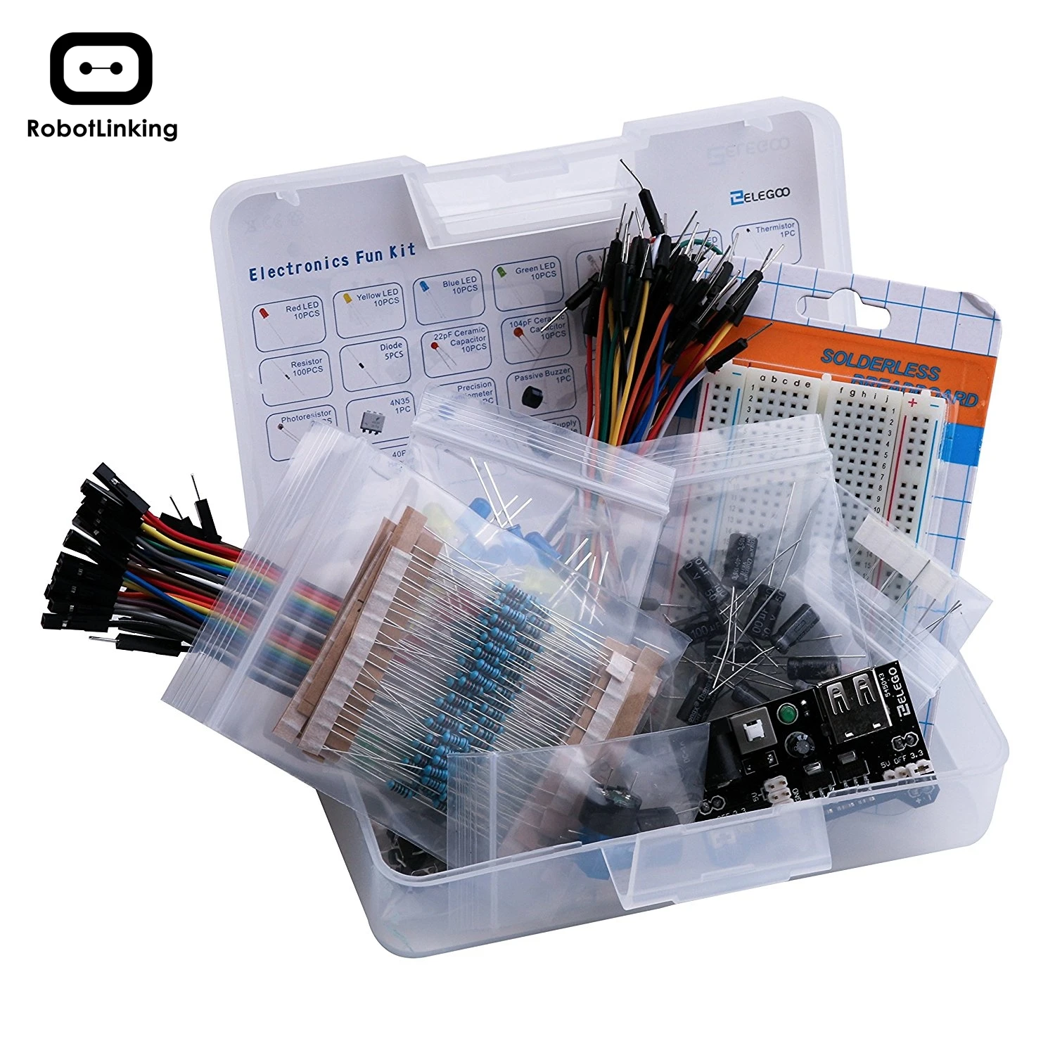 Набор электронных инструментов DIY комплект с макетным кабелем резистор