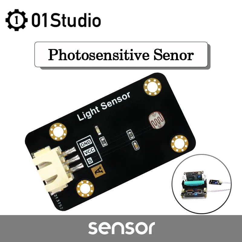 

01 студийный Фоточувствительный сенсорный модуль, датчик светильник, pyBoard MicroPython grogramming Development Board