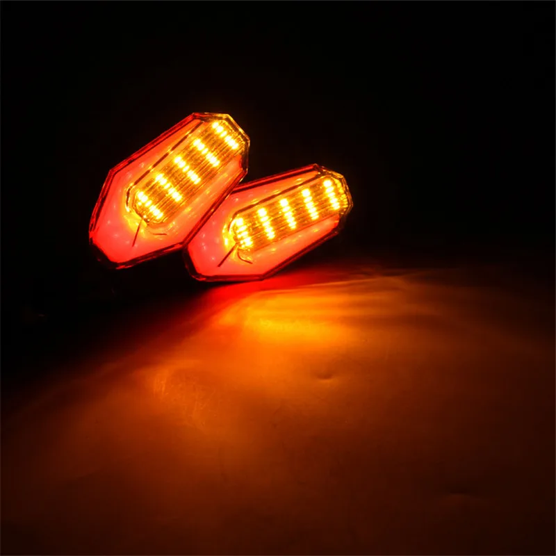 AUniversal светильник сигнала поворота мотоцикла Янтарный s 9 LED 12V декоративная лампа