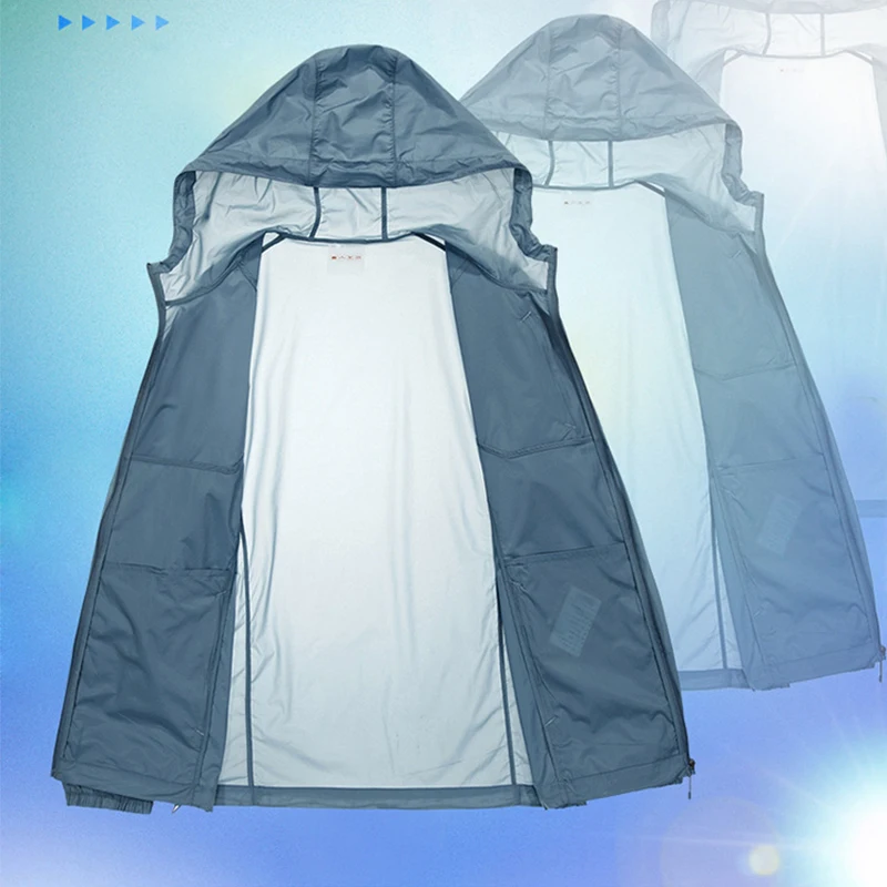 Солнцезащитная куртка Нэнси Тино унисекс летняя ветровка для активного отдыха