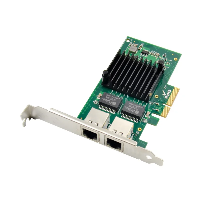 4 Порты и разъёмы PCIe X4 двойной гигабитный Ethernet карта чип Intel I350AM2 Чипсет RJ45 Gigabit 1000