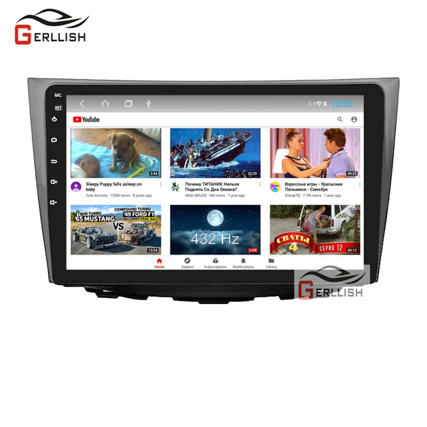 Автомобильный мультимедийный плеер Gerllish android Suzuki Kizashi 2009-2015 Gps-навигация стерео
