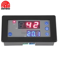 dc 12v dual display digital led cycle timer timing delay relay module with led dual time display 10a 1500w timing relay switch