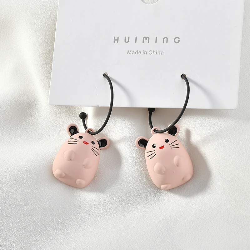 Симпатичные Мультяшные животные в форме крысы 26*19 мм Подвески ручной работы из