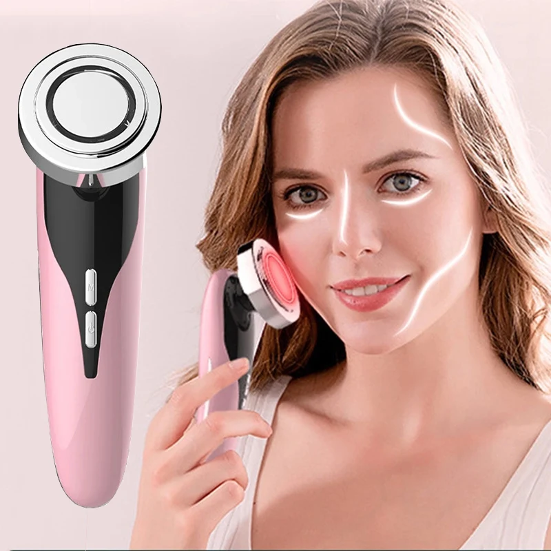 

5 In 1 EMS Ultrasound Cavitation Facial Massager, Used to Rejuvenation Instrument Wash Face Clean Facial Multi-Functional Tool