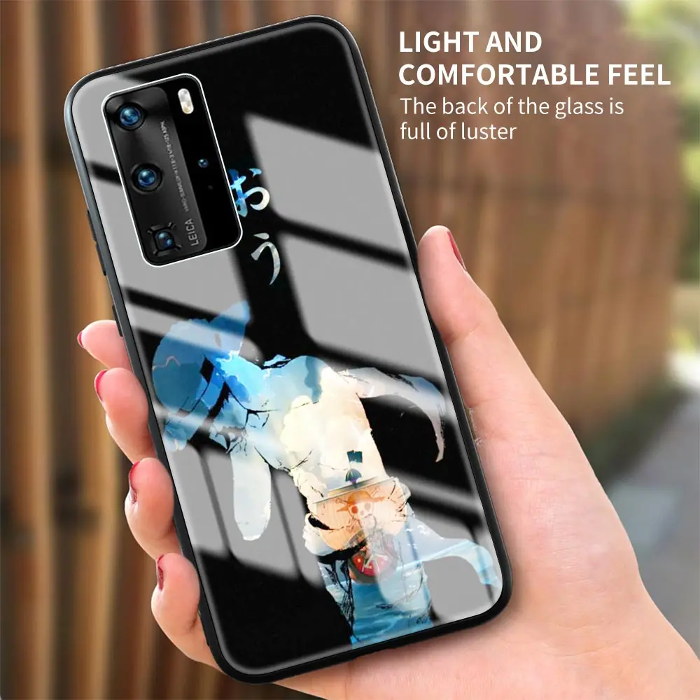 phone case for huawei p40 p30 p20 p10 lite p smart z s pro 2019 2020 2021 tempered glass cover shell one piece anime free global shipping