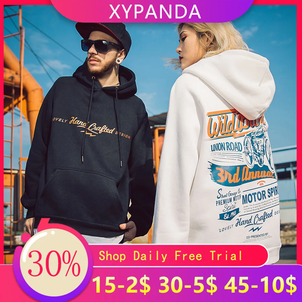 XYPANDA уличный хип хоп брендовый свитер с капюшоном мужской свободный большого