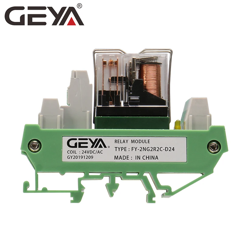 GEYA 2NG2R 2 каналов Omron Реле модуль 2NO 2NC DPDT реле ПЛК Интерфейс 12V 24V AC/DC|Реле| |