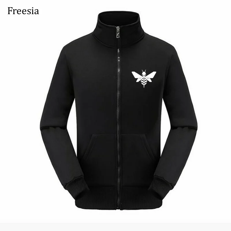 2020 new hoodie men's autumn and winter print hornet cute pattern printing warm sports thin | Мужская одежда