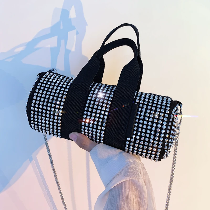 

Блестящие сумки через плечо со стразами для женщин 2021, модные свадебные сумочки, банкетная Женская вечерняя сумка, трендовая Сумочка, сумки ...