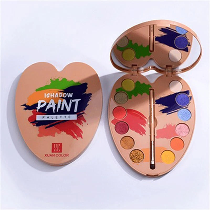 2019 Новинка палитра теней для век 12 цветов Цветные водостойкие тени макияжа