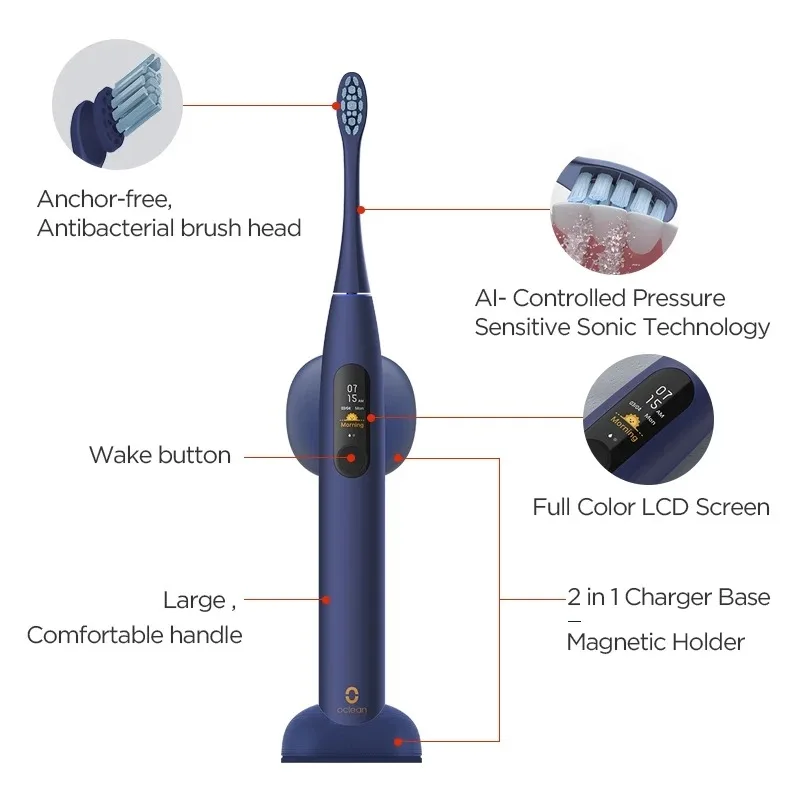 Oclean X Pro Elite Sonic Electric Toothbrush Smart Quiet Mark Fast Charge Upgrade XPro | Бытовая техника