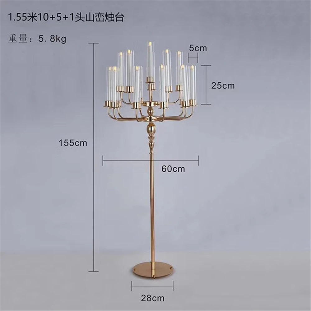 

Candelabras Wedding Table Centerpiece Luxury Candelabrum Metal Candle Holders For Home Decoration 4 PCS /Lot