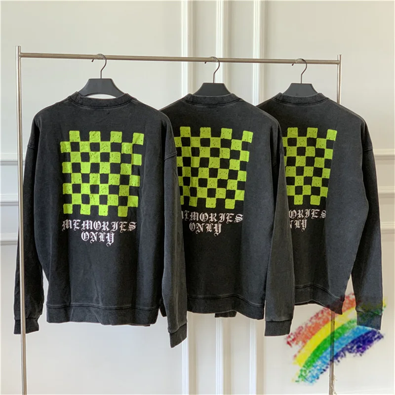 Винтажная модель ASKYURSELF толстовка с круглым вырезом для мужчин и женщин