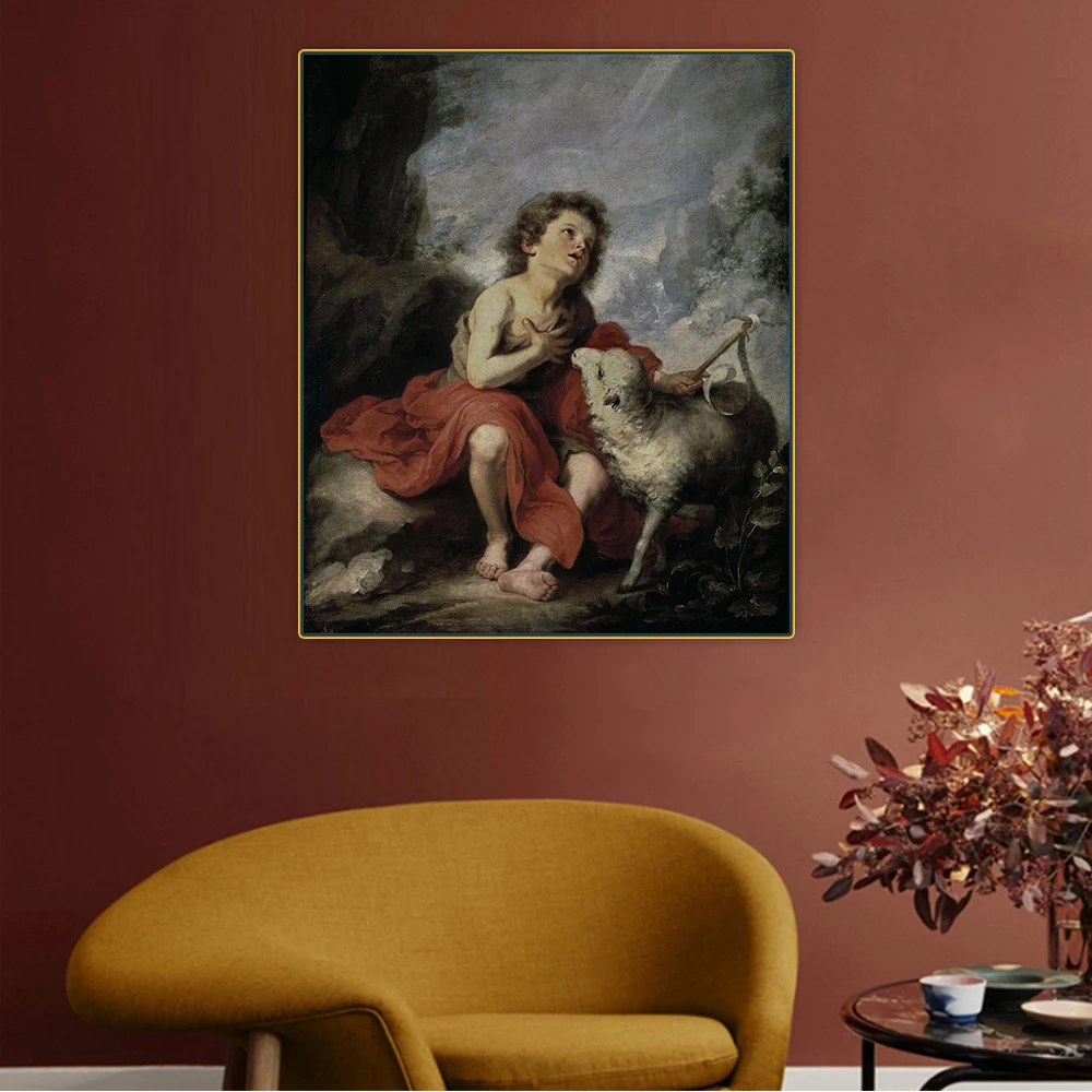 Головер Мурильо «Сан-Хуан», декоративный постер в западном стиле, картина маслом на холсте, настенное искусство, эстетическое украшение для дома и комнаты