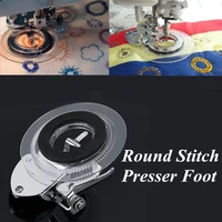 2020 disc embroidery presser foot plastic zinc alloy silver household sewing machine accessories tools supplies