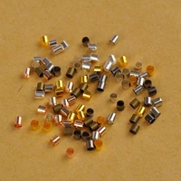 5000pcs tube crimp end beads stopper spacer beads for diy necklace jewelry making findings accessories