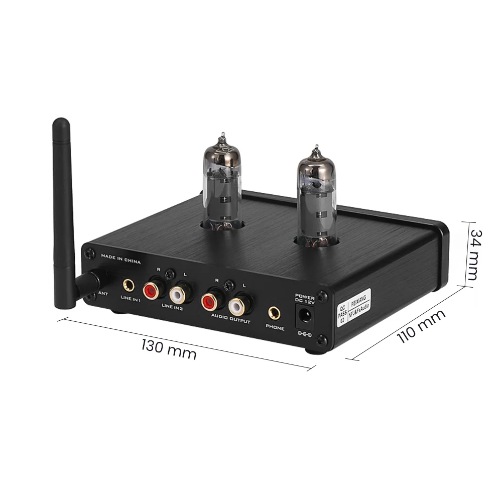FX-Audio DP-02 Mini Hi-Fi предусилитель 6K4 Tube Bluetooth Аудио Стерео с дистанционным управлением