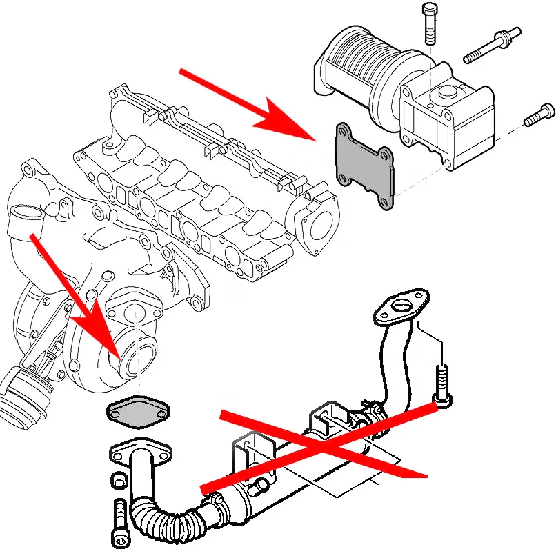 

Exhaust gas cleaning recirulation EGR BLANKING PLATE *PETROL* for VAUXHALL OPEL ASTRA CORSA B / C AGILLA bop18