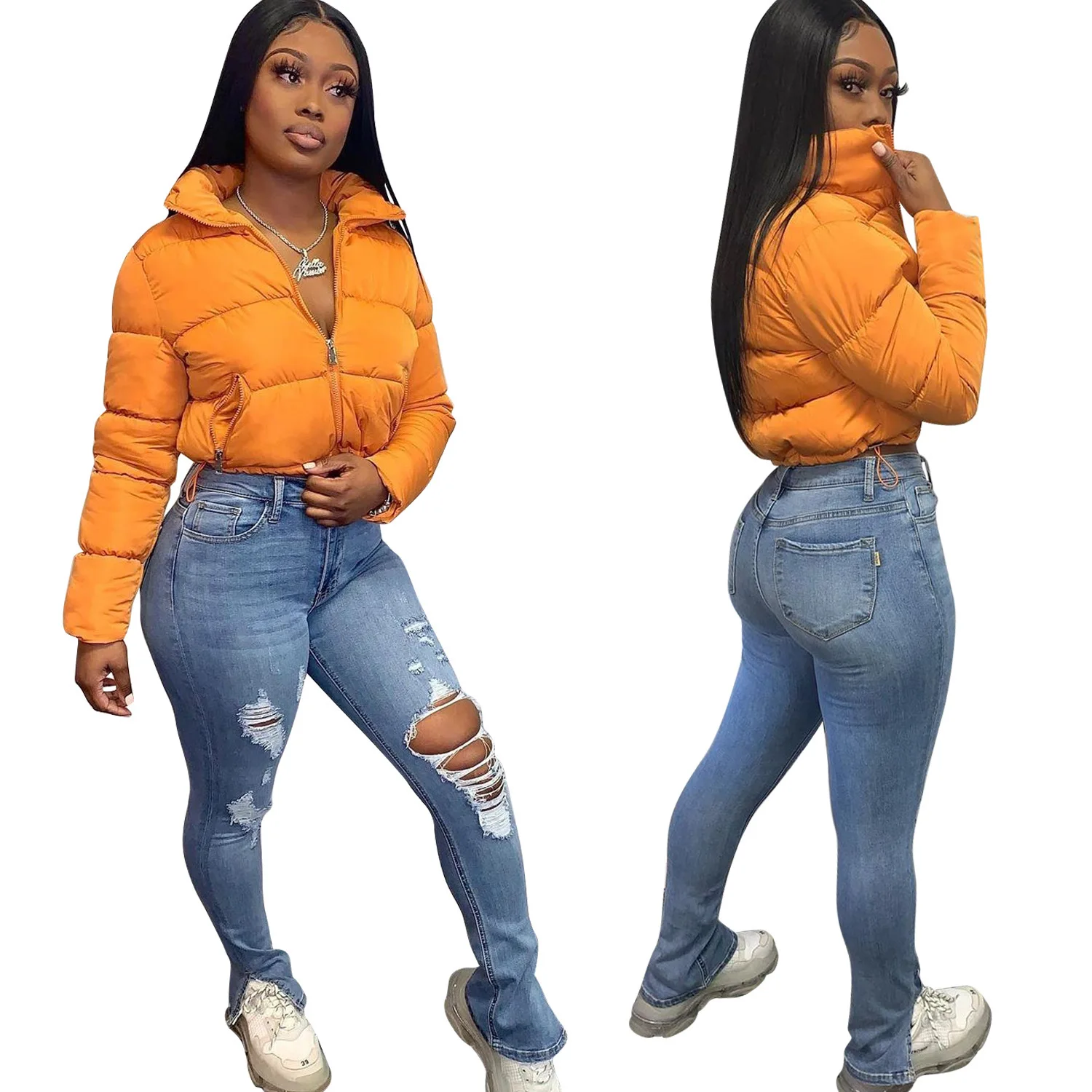 

Winter Candy Color Windbreaker Jacket Outdoor Casual Bubble Waterproof Windproof Parka Padded Warm Shiny Puffer Wear Jackets