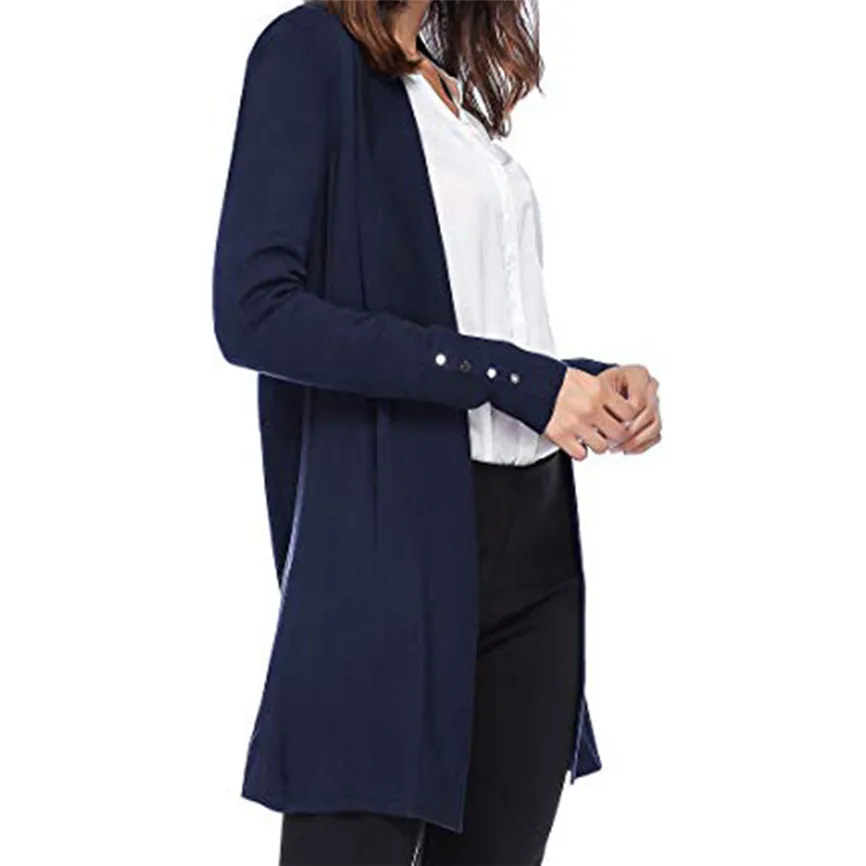Женские тренчи и куртки женские летние трикотажные кардиганы с длинными