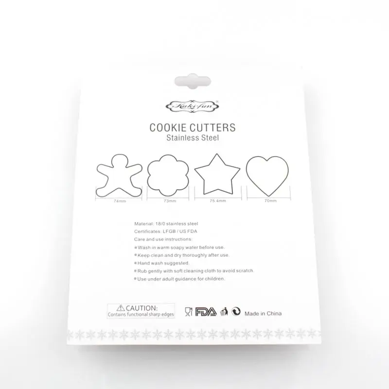 4 шт./набор форменные формочки для печенья из нержавеющей стали|Формочка печенья|