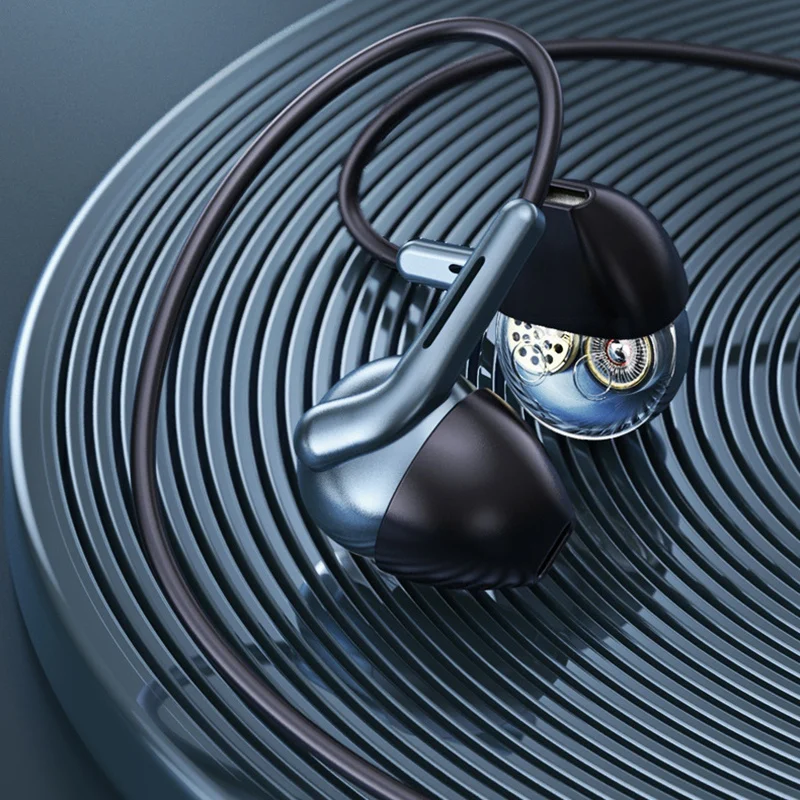 

Remax Rm-595 Double Moving Coil Mic Hifi Music Noise Reduction Headset Wired Headset