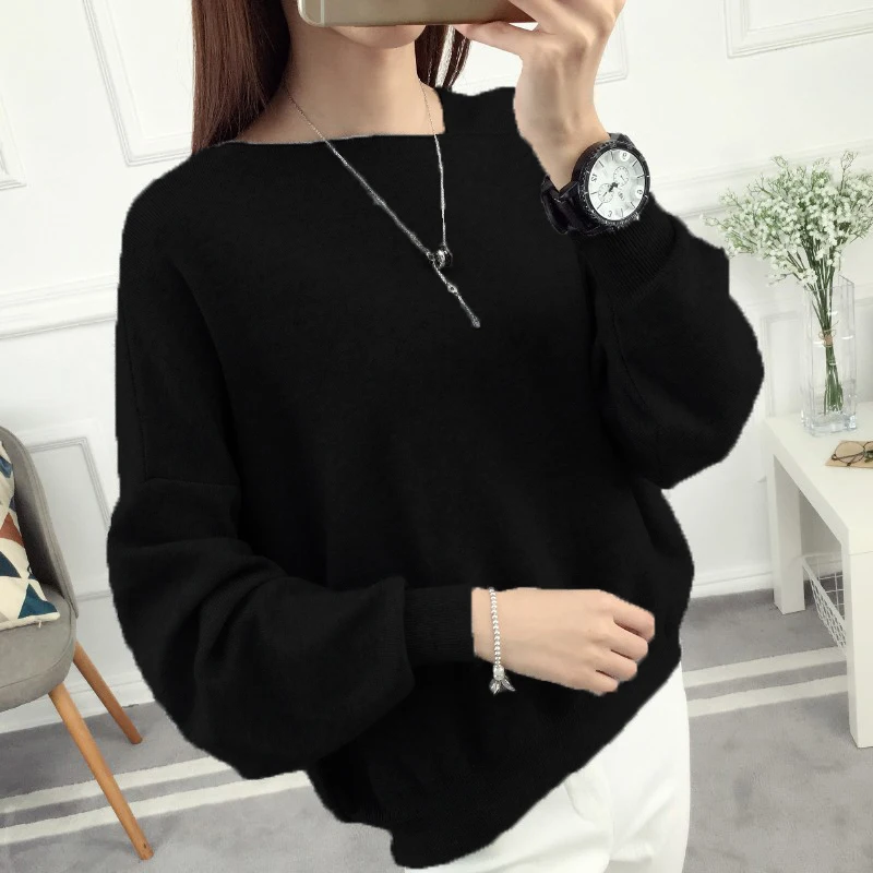 

Sweater Women 2021 Autumn Winter Casual Solid Color Long Sleeve Coat Crochet one
