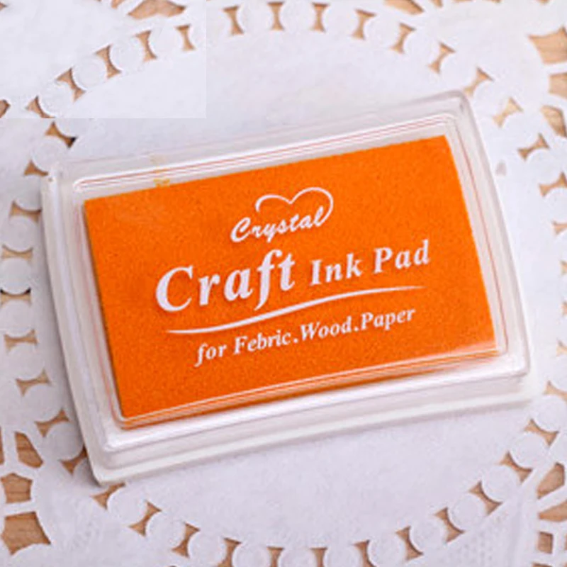 Чернильная подушечка 15 цветов резиновые штампы тканевая деревянная бумага для