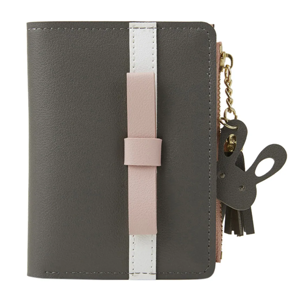 Модный кошелек для монет женские кошельки карамельных цветов женский короткий