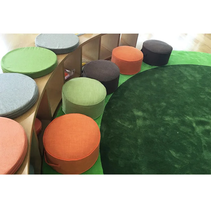 Round Floor Seat Cotton Linen Cushion Meditation Mat Removable Washable Cushion TT-best