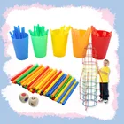 357 шт. Space трубопровода строительные блоки трубка для детского сада для раннего развития детей Математика пространственной способности Цвет классифицировать игрушки для детей