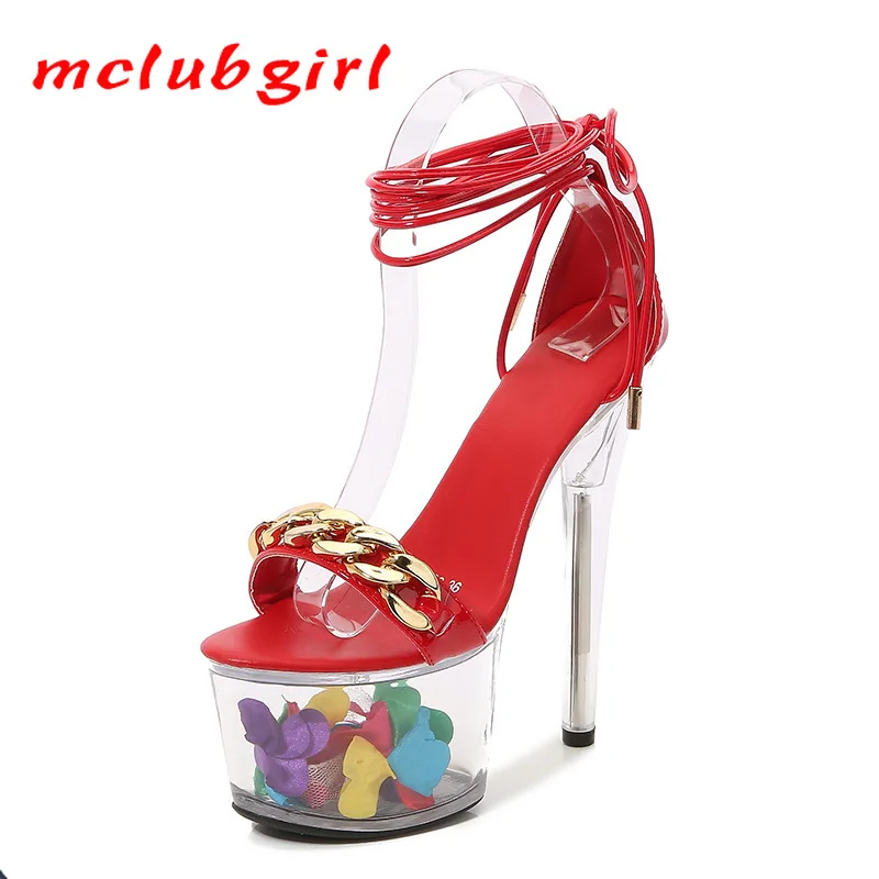 

Босоножки женские из лакированной кожи, на высоком каблуке, прозрачные, водонепроницаемые, на платформе