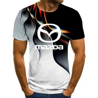 2021 summer mens mazda logo outdoor sports short sleeved 3dt shirt top custom casual t shirt solid color childrens t shirt