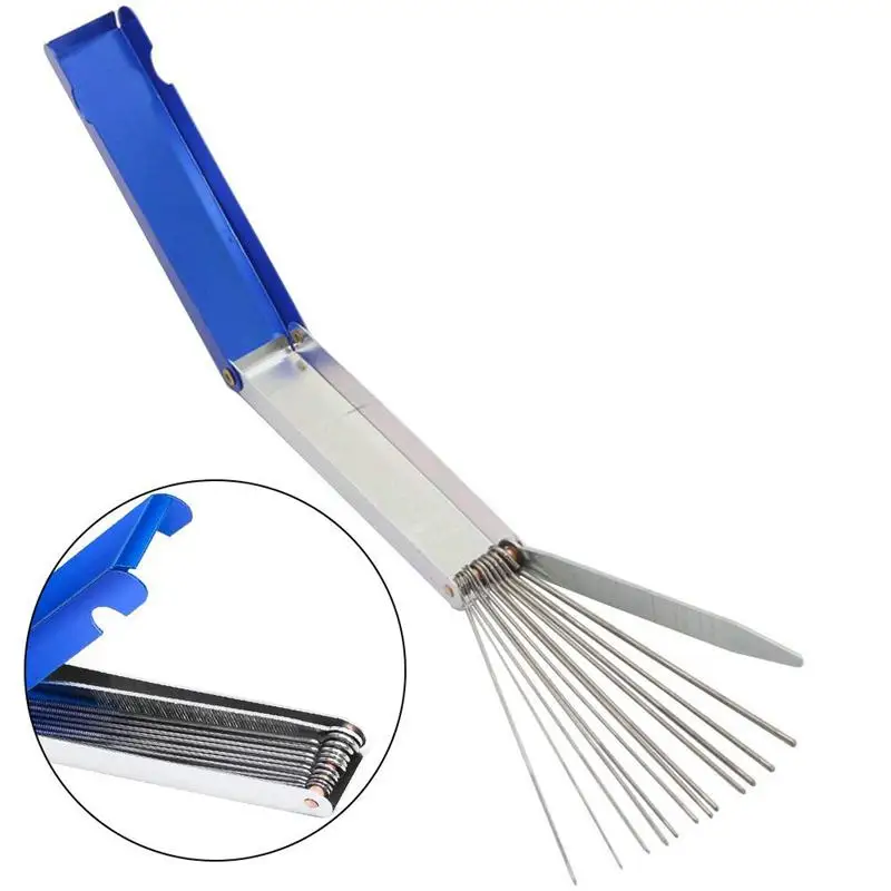 Set of 3 Carburetor Carbon Jet Cleaner 13 Wire Torch Tip Tool and 2 pcs 10 Needles 5 Brushes Cleaning Kit for A | Автомобили и