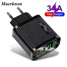 Зарядное устройство с 4 USB-портами для телефонов, 3 А