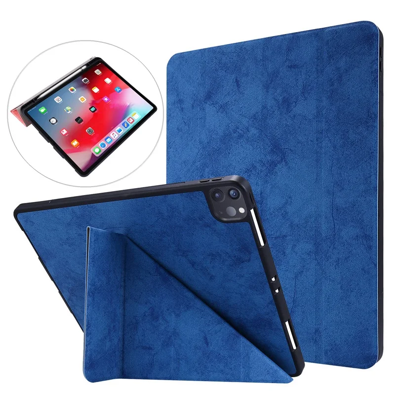 Новый чехол для iPad Pro 11 умный флип 2020 дюйма с подставкой и держателем карандашей