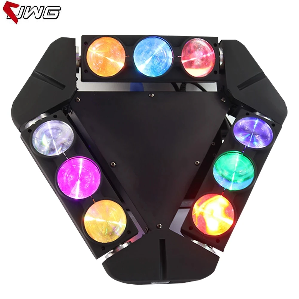 Бесплатная доставка американский Dj 9x12 Вт RGBW 4 в 1 светодиодный движущийся